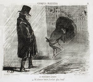 La primavera a Parigi da Honoré Daumier